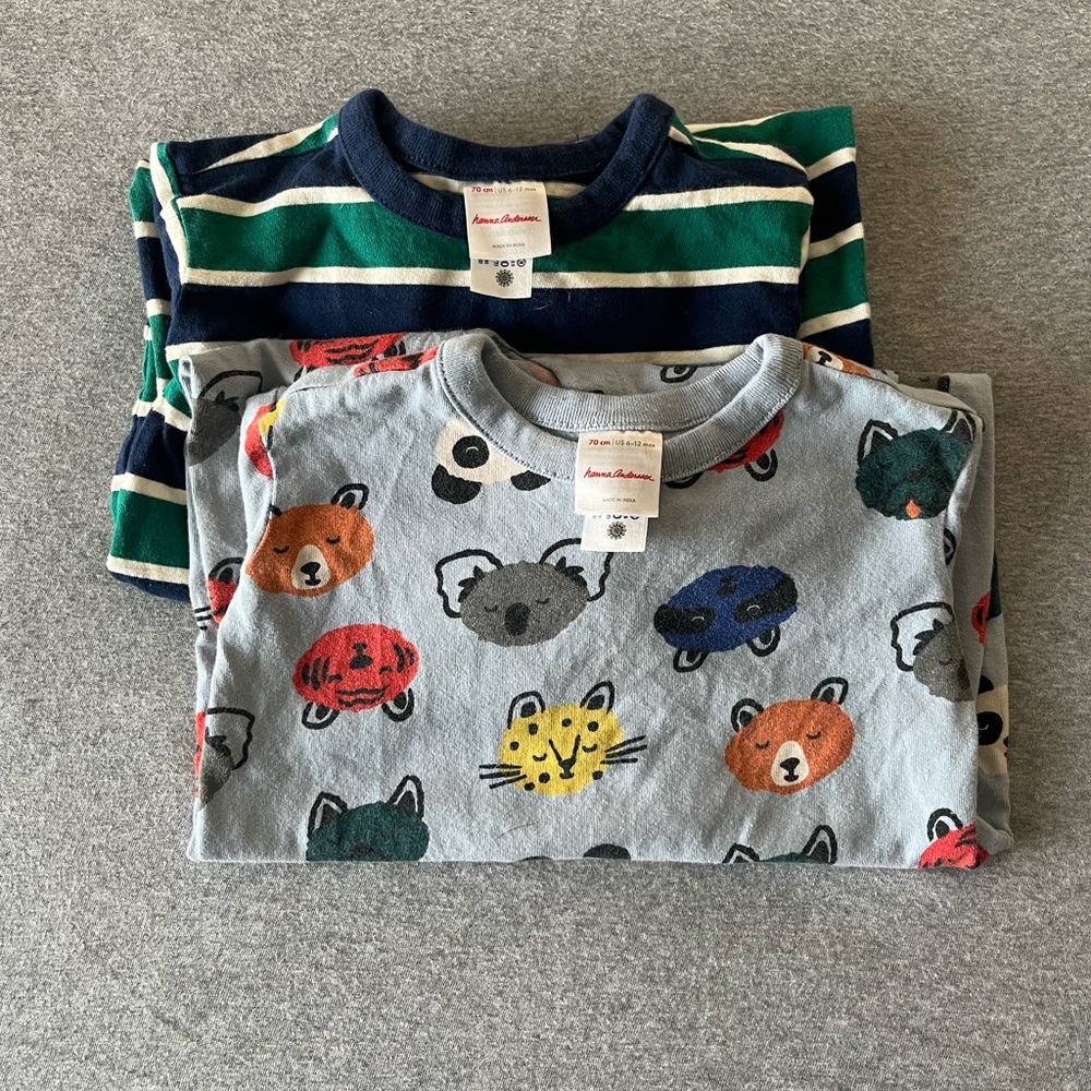 Hanna Andersson Footless Onesies set of 2